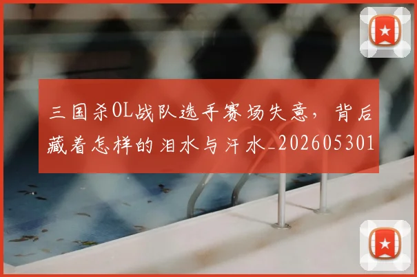 三国杀OL战队选手赛场失意，背后藏着怎样的泪水与汗水_20260530144232